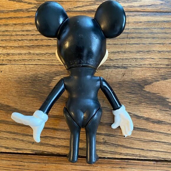 Vintage 7” Hard Plastic Mickey Mouse Posable Moveable‎ Figure Disney - Picture 5 of 11